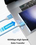 5-Pack Fast Charging USB C Cable Set