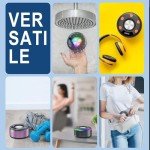 Portable Bluetooth Shower Speaker with LED Light