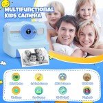 HiMont Kids Instant Print Camera with Accessories - Blue