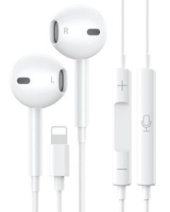 Wired HiFi Stereo Earbuds with Mic for iPhone