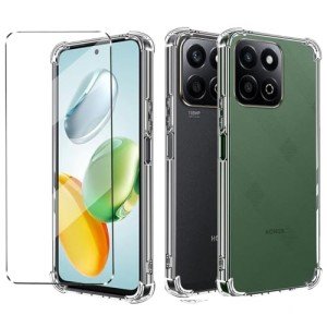 HuiYouMY 2-in-1 Clear Case with Screen Protector