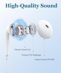 Wired HiFi Stereo Earbuds with Mic for iPhone