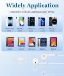 Wired HiFi Stereo Earbuds with Mic for iPhone