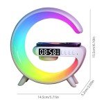 G Shaped Wireless Charger Lamp with Bluetooth Speaker