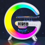 G Shaped Wireless Charger Lamp with Bluetooth Speaker