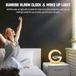G Shaped Wireless Charger Lamp with Bluetooth Speaker