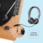 VOKSUN Vintage Vinyl Turntable with Built-in Speakers