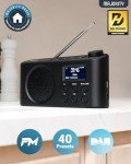 Portable Bluetooth DAB Radio with Rechargeable Battery