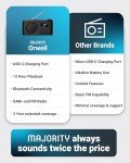 Portable Bluetooth DAB Radio with Rechargeable Battery
