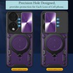Honor 90/X7b Case with Metal Stand and Lens Protector
