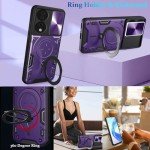 Honor 90/X7b Case with Metal Stand and Lens Protector