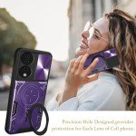 Honor 90/X7b Case with Metal Stand and Lens Protector