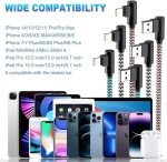 3M Right Angle iPhone Charger Cable 3-Pack