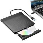 Portable USB & Type-C CD/DVD Drive for Laptops