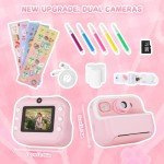 Kids Instant Print Camera with Photo Paper - Pink