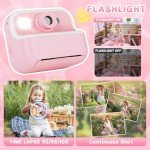 Kids Instant Print Camera with Photo Paper - Pink