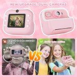 Kids Instant Print Camera with Photo Paper - Pink