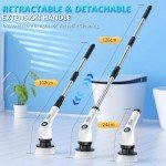 Electric Spin Scrubber with 7 Brush Heads