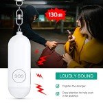 Rechargeable Personal Alarm Keychain - 2 Pack