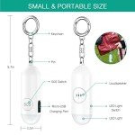Rechargeable Personal Alarm Keychain - 2 Pack