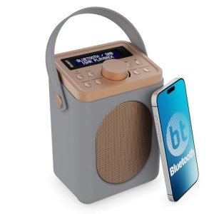 Bluetooth DAB+ Radio | 15-Hour Battery & Dual Alarm