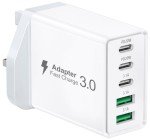 50W Fast Charge 5-Port USB C Charger
