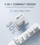 50W Fast Charge 5-Port USB C Charger