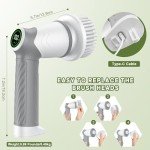 2-Speed Electric Spin Scrubber with LED Display