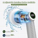 2-Speed Electric Spin Scrubber with LED Display