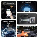 Trenzu 2K Full HD Car Dash Cam with 64GB MicroSD