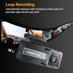 Trenzu 2K Full HD Car Dash Cam with 64GB MicroSD