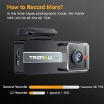 Trenzu 2K Full HD Car Dash Cam with 64GB MicroSD
