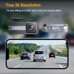 Trenzu 2K Full HD Car Dash Cam with 64GB MicroSD