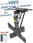 Motorized Foldable TV Ceiling Mount with Smart Control