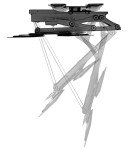 Motorized Foldable TV Ceiling Mount with Smart Control