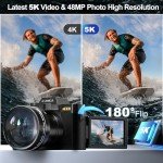 5K Vlogging Camera with WiFi and 32GB Card