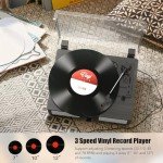 Bluetooth Vinyl Record Player with Built-in Speakers