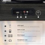 Bluetooth Vinyl Record Player with Built-in Speakers