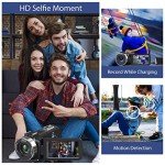 4K Video Camera with Night Vision and Touchscreen
