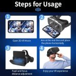 Mobile 3D VR Glasses for iPhone & Android