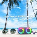Portable Bluetooth Speaker with Rainbow Light Effects