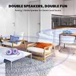 Portable Bluetooth Speaker with Rainbow Light Effects