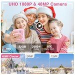 Instant Print Kids Camera with Dual Lenses - Pink