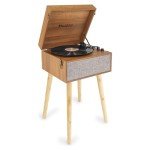 Audizio Fremont Retro Bluetooth Record Player with Legs