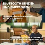 Audizio Fremont Retro Bluetooth Record Player with Legs