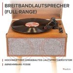 Audizio Fremont Retro Bluetooth Record Player with Legs