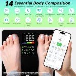 Bluetooth Smart Bathroom Scales with Body Composition App