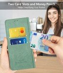 Honor 200 Smart Leather Wallet Case - Matte Green