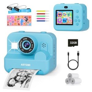 Kids Instant Print Selfie Camera - 1080P HD