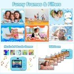 Kids Instant Print Selfie Camera - 1080P HD